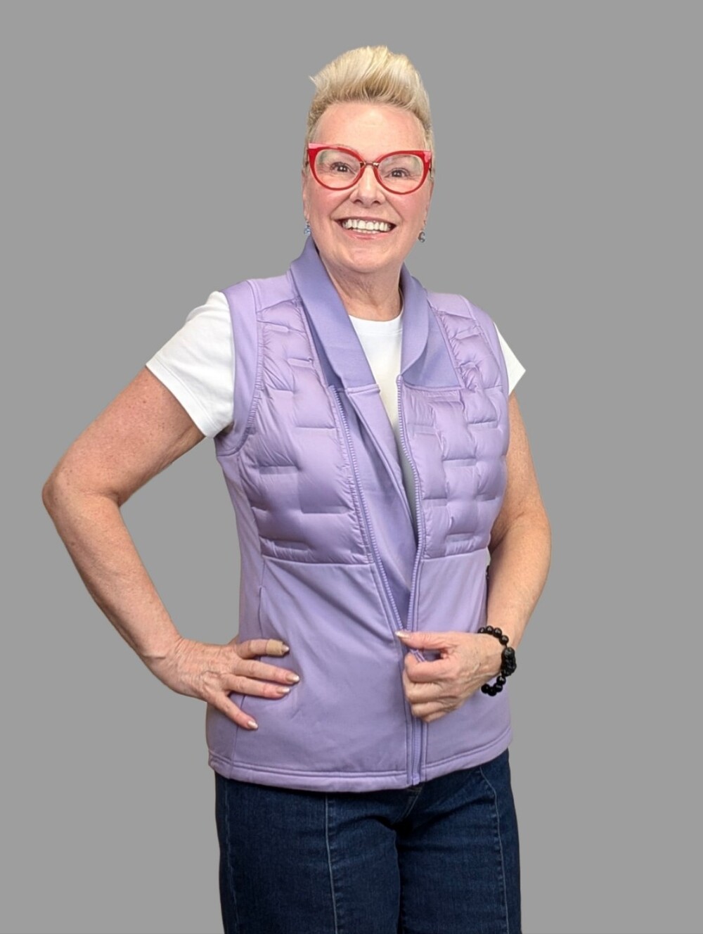 Levelwear Lavender Hybrid Puffer Vest – Women’s Large